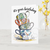 Greetings Kaart - het is jouw verjaardag (Gele Bloem)