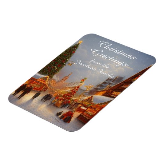 Greetings Kitsch op de kerstmarkt in de Duitse sti Magneet (Linkerzijde)