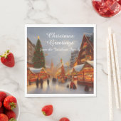 Greetings Kitsch op de kerstmarkt in de Duitse sti Servet (Insitu)