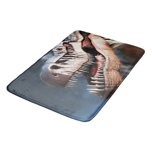 Greetings My Fellow T Rexing, Memory Foam Bathmat Badmat (Gekanteld)