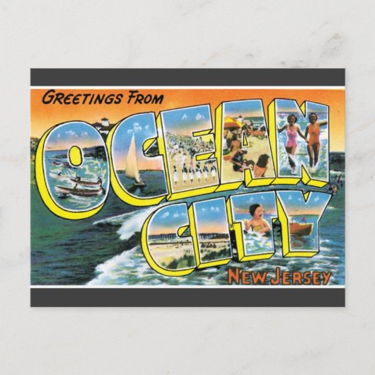 Greetings Ocean City, New Jersey  Briefkaart (Voorkant)