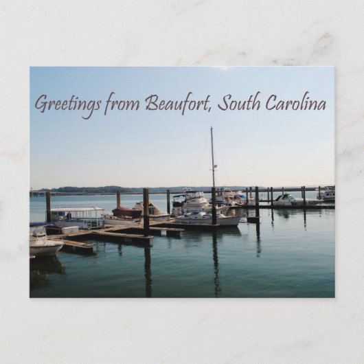 Greetings of Beaufort, SC Briefkaart (Voorkant)