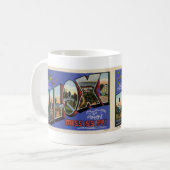 Greetings of Biloxi MS Coffee Briefkaart Mok (Voorkant links)