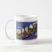 Greetings of Biloxi MS Coffee Briefkaart Mok (Links)