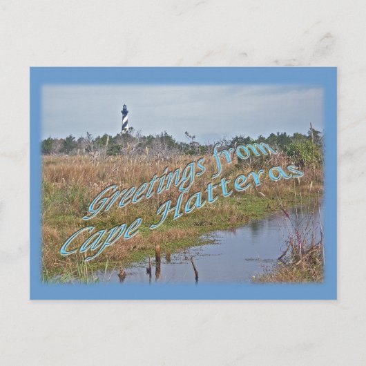 Greetings of Cape Hatteras OBX Briefkaart (Voorkant)
