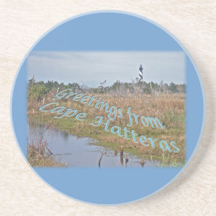 Greetings of Cape Hatteras OBX Zandsteen Onderzetter