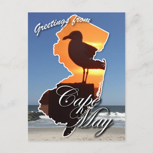 Greetings of Cape May Briefkaart (Voorkant)
