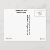 Greetings of Cherry Grove Beach Briefkaart (Achterkant)