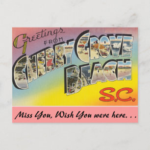 Greetings of Cherry Grove Beach Briefkaart