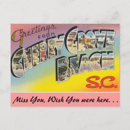 Greetings of Cherry Grove Beach Briefkaart