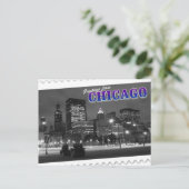 Greetings of Chicago Illinois briefkaart (Staand voorkant)