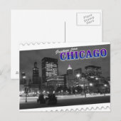 Greetings of Chicago Illinois briefkaart (Voorkant / Achterkant)