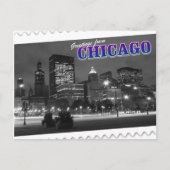 Greetings of Chicago Illinois briefkaart (Voorkant)