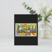 Greetings of Chicago Illinois Briefkaart (Staand voorkant)