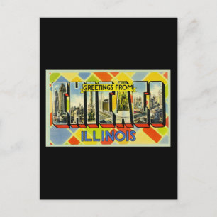 Greetings of Chicago Illinois Briefkaart