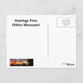 Greetings of Chilton Wisconsin Briefkaart (Achterkant)