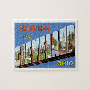 Greetings of Cleveland Ohio Travel Legpuzzel