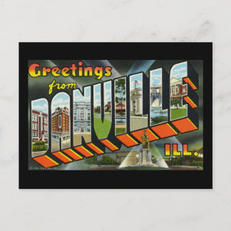 Greetings of Danville Illinois Briefkaart
