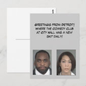 Greetings of Detroit Briefkaart (Voorkant / Achterkant)