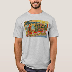 Greetings of Florida Briefkaart Mannen T-Shirt