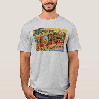 Greetings of Florida Briefkaart Mannen T-Shirt