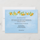 Greetings of Florida Floral Oranje New Address Aankondiging (Achterkant)