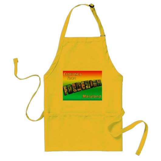 Greetings of Frederick Cooking Apron Standaard Schort (Voorkant)