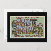 Greetings of Hot Springs National Park Arkansas Briefkaart (Voorkant / Achterkant)