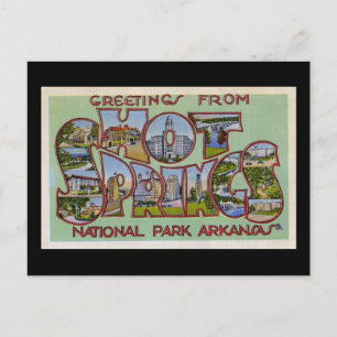 Greetings of Hot Springs National Park Arkansas Briefkaart