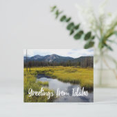 Greetings of Idaho Schilderachtig Photo Briefkaart (Staand voorkant)