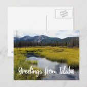 Greetings of Idaho Schilderachtig Photo Briefkaart (Voorkant / Achterkant)