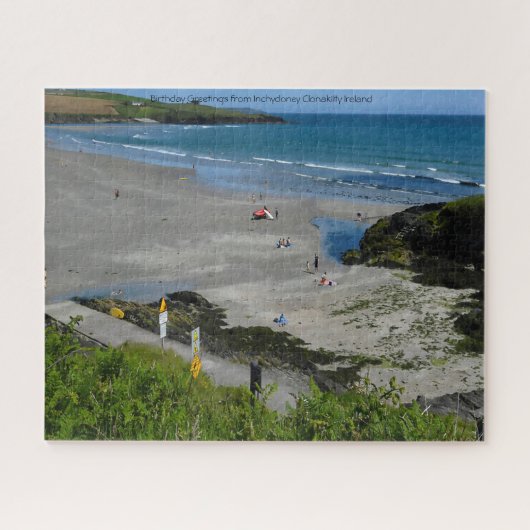 Greetings of Inchydoney Clonakilty Ireland Jigsa Legpuzzel (Horizontaal)