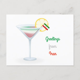 Greetings of Iran Cocktail Holiday Briefkaart
