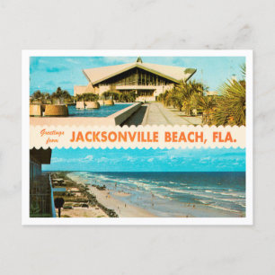 Greetings of Jacksonville Beach, Florida Travel Briefkaart