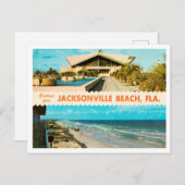 Greetings of Jacksonville Beach, Florida Travel Briefkaart (Voorkant / Achterkant)