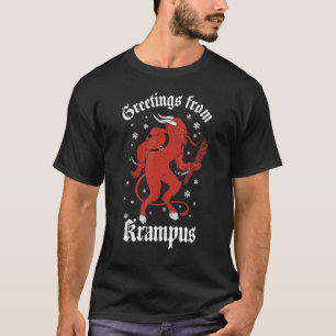 Greetings of Krampus Gruss Vom Krampus Kerstmis T-shirt