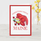 Greetings of Maine Lobster Shack Seafood Dinner Kaart (Gele Bloem)