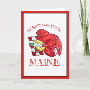 Greetings of Maine Lobster Shack Seafood Dinner Kaart