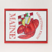Greetings of Maine Lobster Shack Seafood Dinner Legpuzzel (Horizontaal)