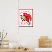 Greetings of Maine Lobster Shack Seafood Dinner Poster (Keuken)