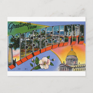 Greetings of Mississippi Briefkaart