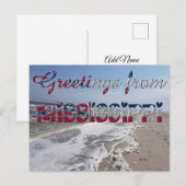 Greetings of Mississippi State Flag Hearts USA Briefkaart (Voorkant / Achterkant)