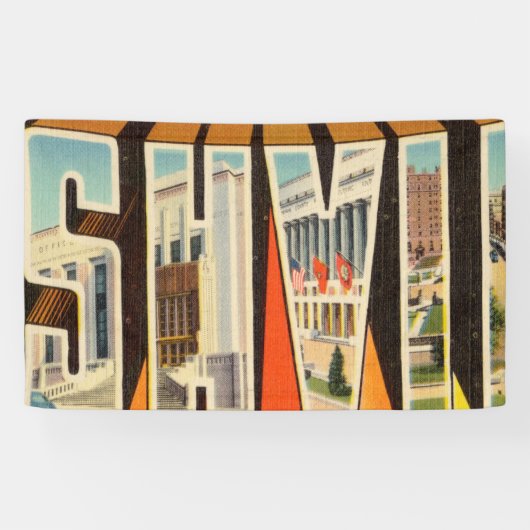 Greetings of Nashville Tennessee Spandoek (Horizontaal)