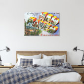 Greetings of New Haven, CT Canvas Afdruk (Insitu (Slaapkamer))