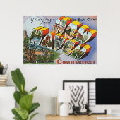 Greetings of New Haven, CT Poster (Thuiskantoor)