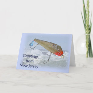 Greetings of New Jersey Vist Lure Kaart