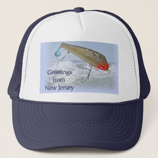 Greetings of New Jersey Vist Lure Trucker Pet (Voorkant)