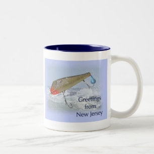 Greetings of New Jersey Vist Lure Tweekleurige Koffiemok