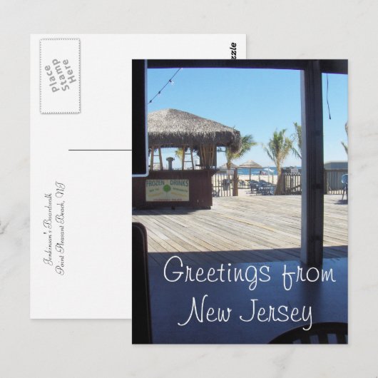 Greetings of NJ - Point Pleasant Beach Briefkaart (Voorkant / Achterkant)