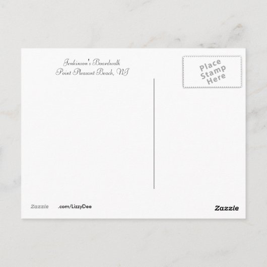 Greetings of NJ - Point Pleasant Beach Briefkaart (Achterkant)